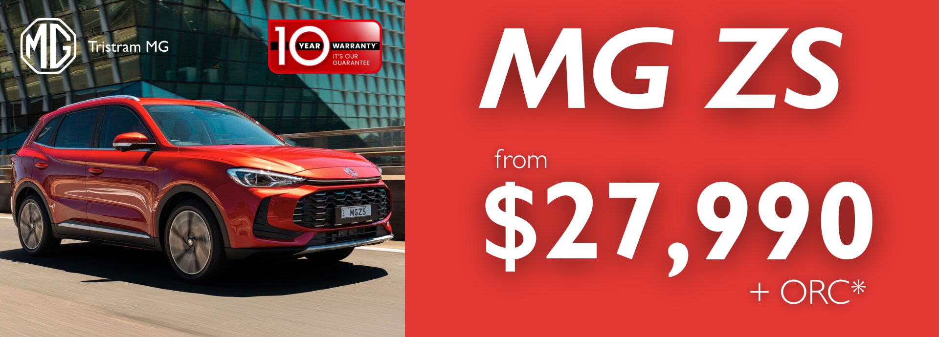 MG ZS From $27,990