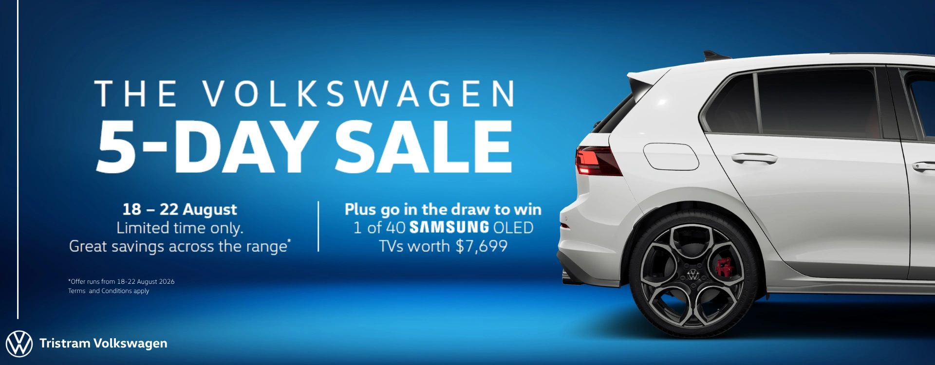 Volkswagen 5 Day Sale Web Banner